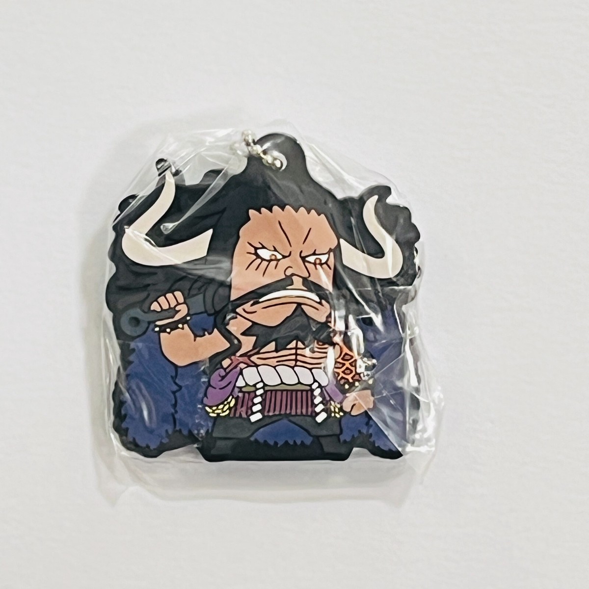 Kaido One Piece Rubber Mascot Keychain Bandai Anime Rare Japanese