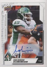 2020 Upper Deck CFL Auto Solomon Elimimian #149 Auto o2y