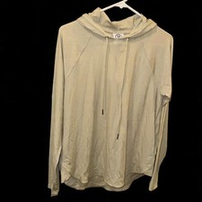 Sage Collective Women's Tan Lightweight Hoodie Sweatshirt Size M NWT