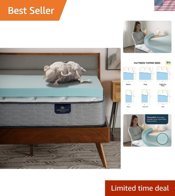 #ad ThermaGel Cooling Pressure Relieving Memory Foam Mattress Topper 3 Inch Qu... $153.81