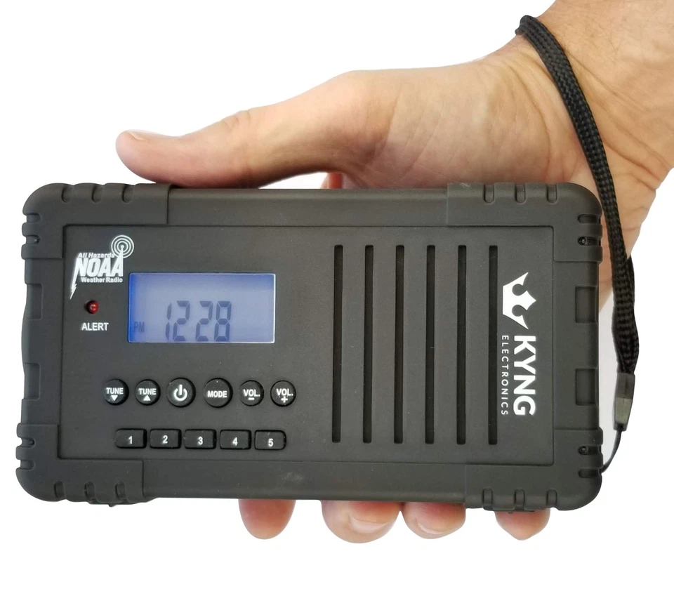 KYNG Notfall Wetter Radio NOAA Wiederaufladbar AM/FM/WB - Bild 2 von 4