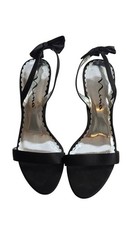 Nina Black Strappy Heels in 9M