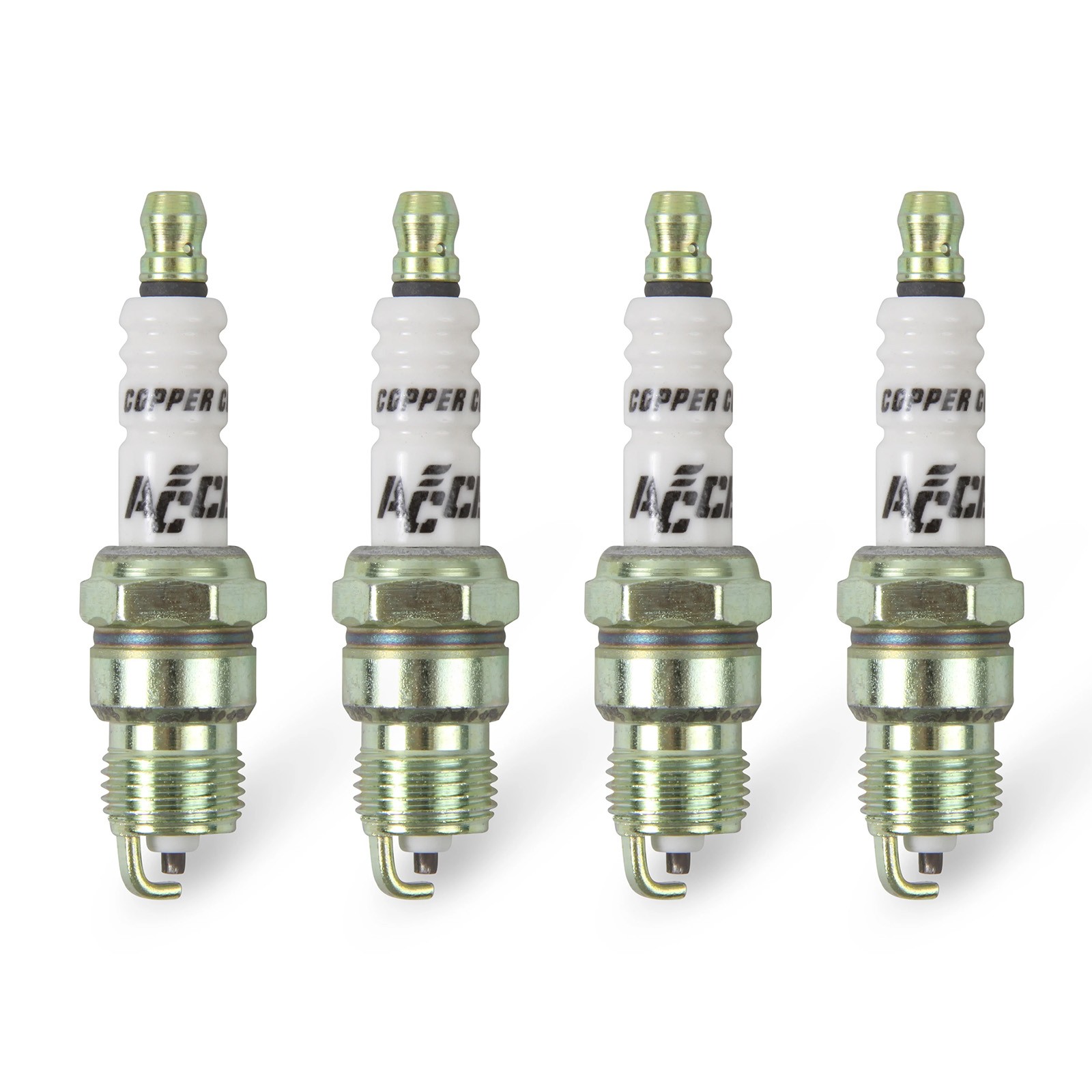 ACCEL HP Copper Shorty Spark Plugs for Tubular Exhaust Header Set of 4 0276S-4