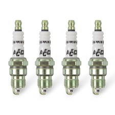 Accel Hp Copper Shorty Spark Plugs For Tubular Exhaust Header Set Of 4 0276s-4