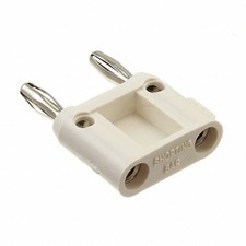  Qty. 10 Pomona MDP-S-9 Double Banana Plug wShort Bar Stackable 15A 5000V White