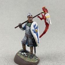 Norman Knight figure 54 mm, Painted tin toy soldier, Medieval Knight miniature