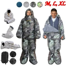 Outdoor Camping Trip Adult Wearable Whole Body Warm Sleeping Bag Suit