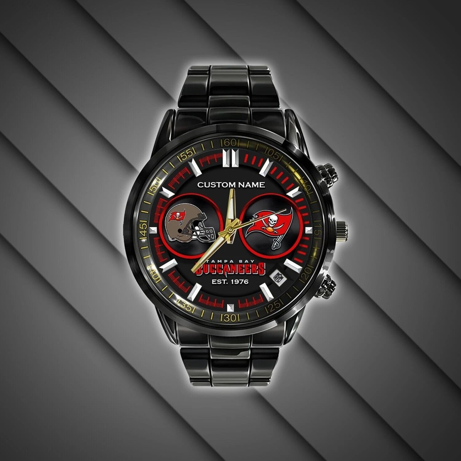 Buccaneers Stainless Steel Band Watch