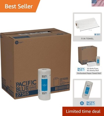 Pacific Blue Select 2-Ply Perforated Roll Paper Towel, White, 85 Sheets Per R...