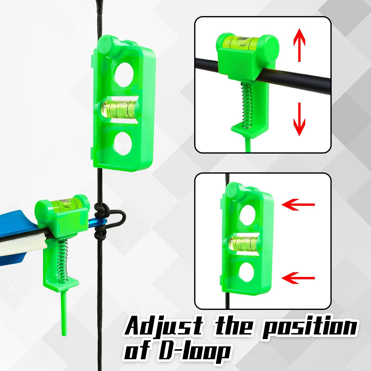 THREE ARCHERS Archery Bow Tuning and Mounting String Level Combo Kit for Compoun