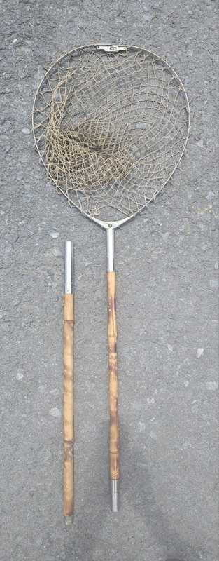 Vintage Richardson Rod Reel Co. Harrimac Bamboo Fishing Net 