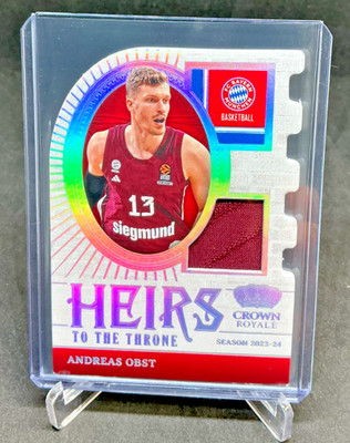2023/24 Crown Royale Euroleague Heirs ANDREAS OBST Jersey Patch QTY AVAIL