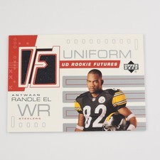 2002 Upper Deck Rookie Futures Uniform Relic Antwaan Randle El #RF-EL Card NM. rookie card picture