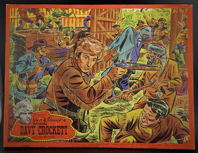 1955 Fess Parker Davy Crockett Jigsaw Puzzle Walt Disney No. 2381 Jaymar Spec Co