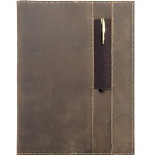 Leather Refillable Journal Cover for Moleskine Cahier XL 19x25 cm  Rustic ...