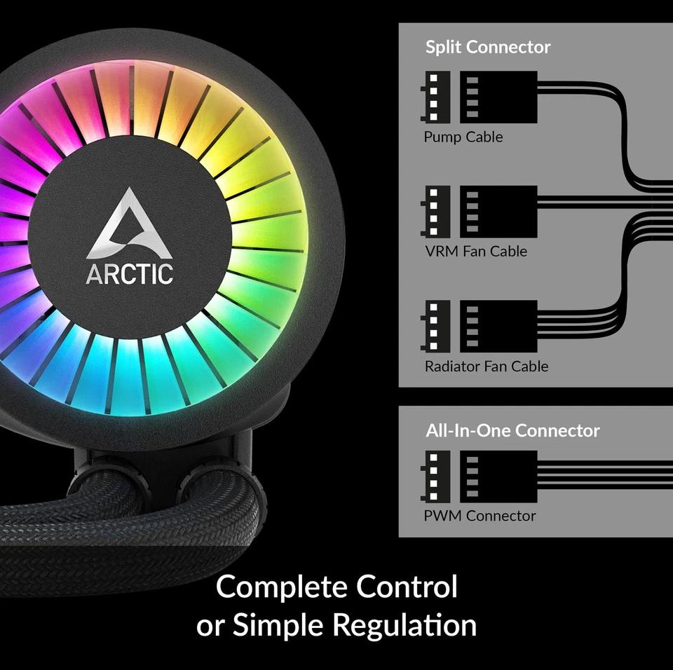 ARCTIC Liquid Freezer III 280 A-RGB black PC Water Cooler AIO Computer  B-Stock - Image 3 of 4