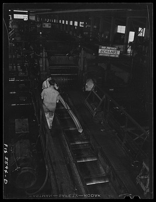 Sheffield Alabama 1942 Reynolds Alloys Co Aluminum Rod Rolling Mill Tilt Table