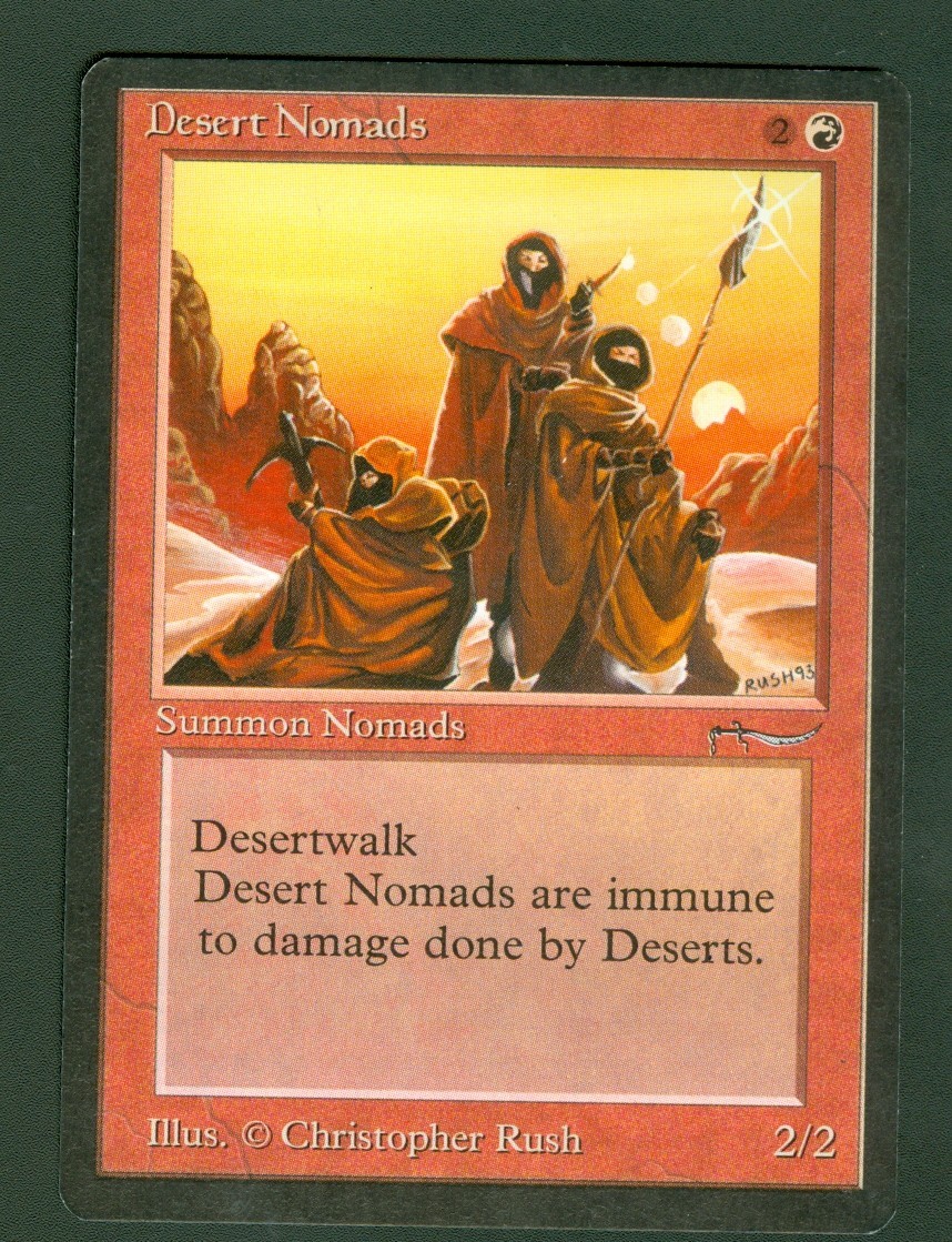DESERT NOMADS  Arabian Nights common Magic the Gathering  Unplayed  Near Mint