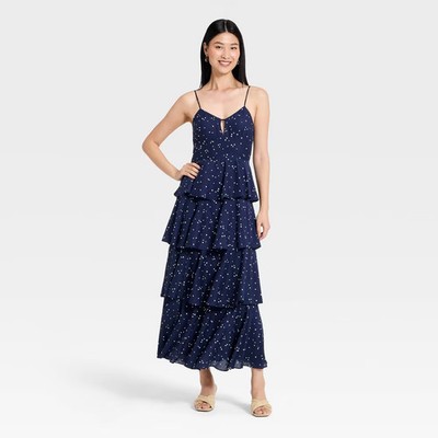 Women's Tiered Ruffle Maxi Dress - A New Day