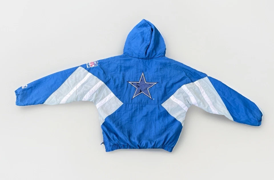 Винтажный 90-х стартер Dallas ковбоев куртка пуловер размер XL пуховик четверть молнии - Изображение 2 из 4