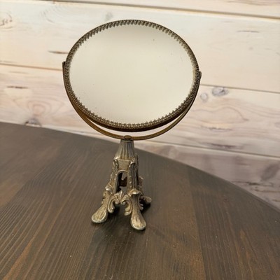 Ornate Freestanding Vanity Mirror Retro Vintage Antique Style Double Sided Round