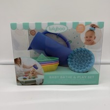 Lulyboo Baby Bathe  Play Set Silicone Bath Toys Rinsing Cup Brush 0 New
