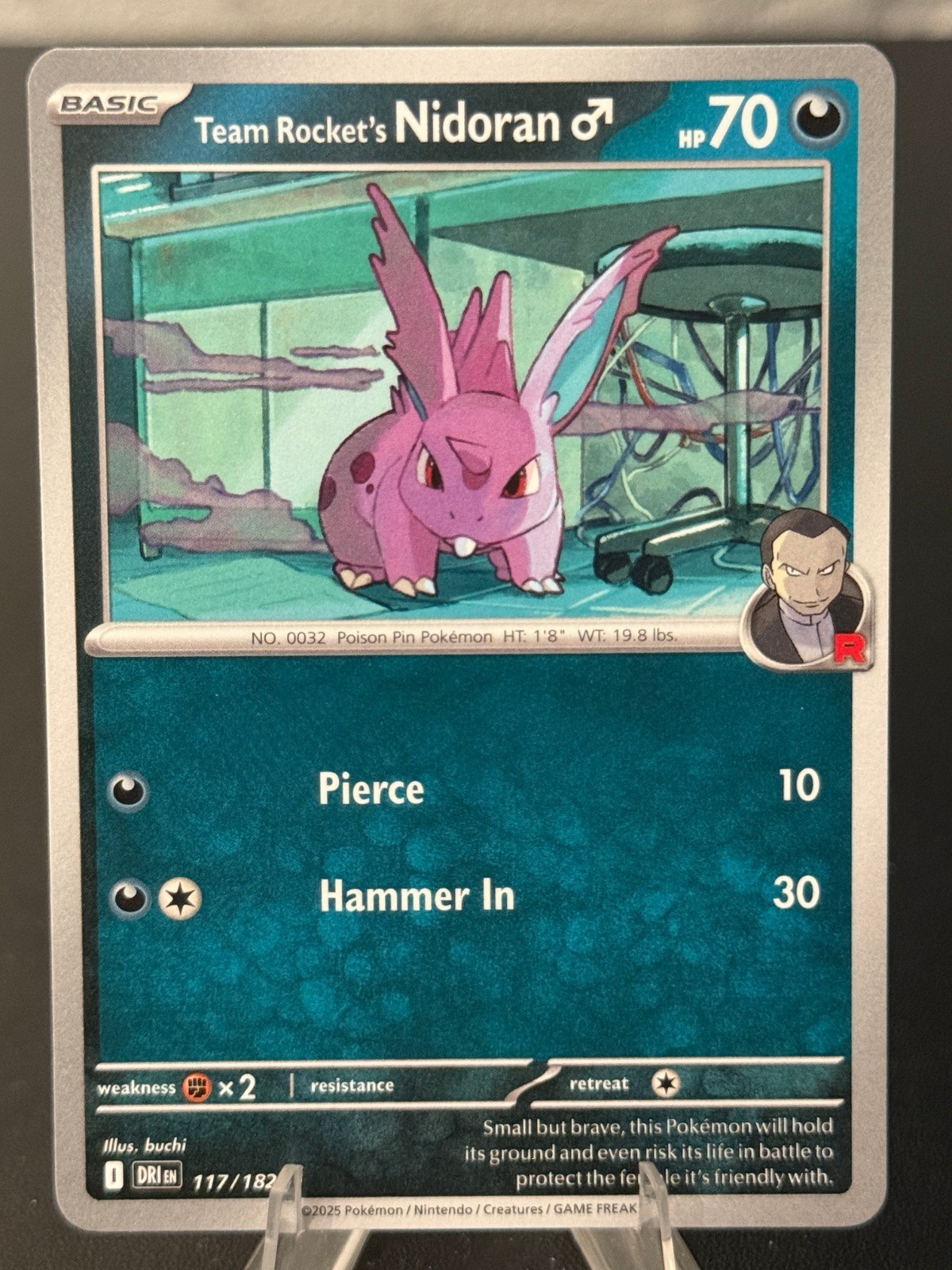Team Rocket's Nidoran M Common SV10: Destined Rivals 117/182 NM