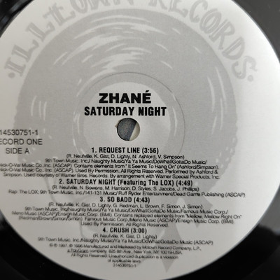 Zhane / Saturday Night 1997 US Original 2LP Vinyl Motown