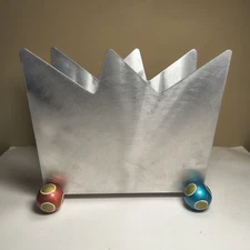 Post Modern Twist Inc. Metal Aluminum Magazine Holder Rack Free Standing Vintage