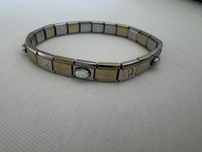 Nomination Edelstahl-Armband mit Opal & Sternzeichen-Charms