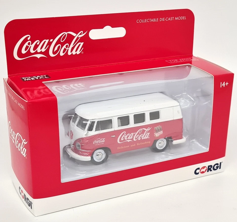 Corgi 1/43 Volkswagen T1 Split Window Coca Cola 1960s Van Diecast Model Car - Image 2 of 4
