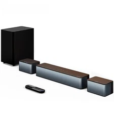 320W 5.1 Soundbar with Wireless Subwoofer & 2 Surround Speaker 3D Surround Sound
