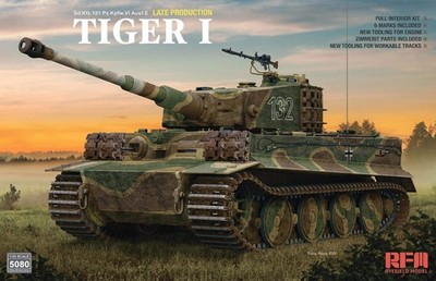 Ryefield 1/35 Ryefield Tiger I Late Production w/Full interior & Zimmerit