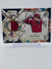 2025 Topps Diamond Icons Mike Trout Single Player Relic Patch Black #4/10 Angels