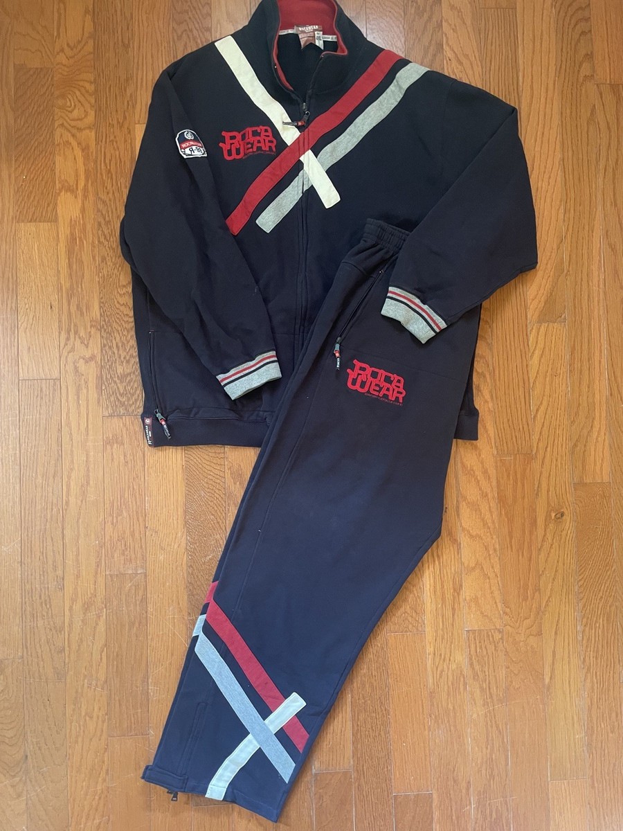Vtg Rocawear blue red & grey tracksuit ROC Logo SUPER RARE 🔥 | eBay