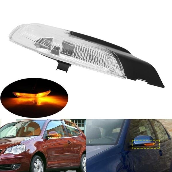 Blinker LED Anzeige FüR VW Polo MK4 9N3 05-09 Spiegel Links-image