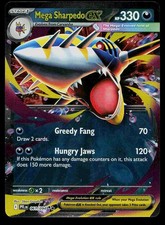 Carta Pokemon Fiamme Fantastiche Mega Sharpedo ex 061/094 Holo Doppia Rara