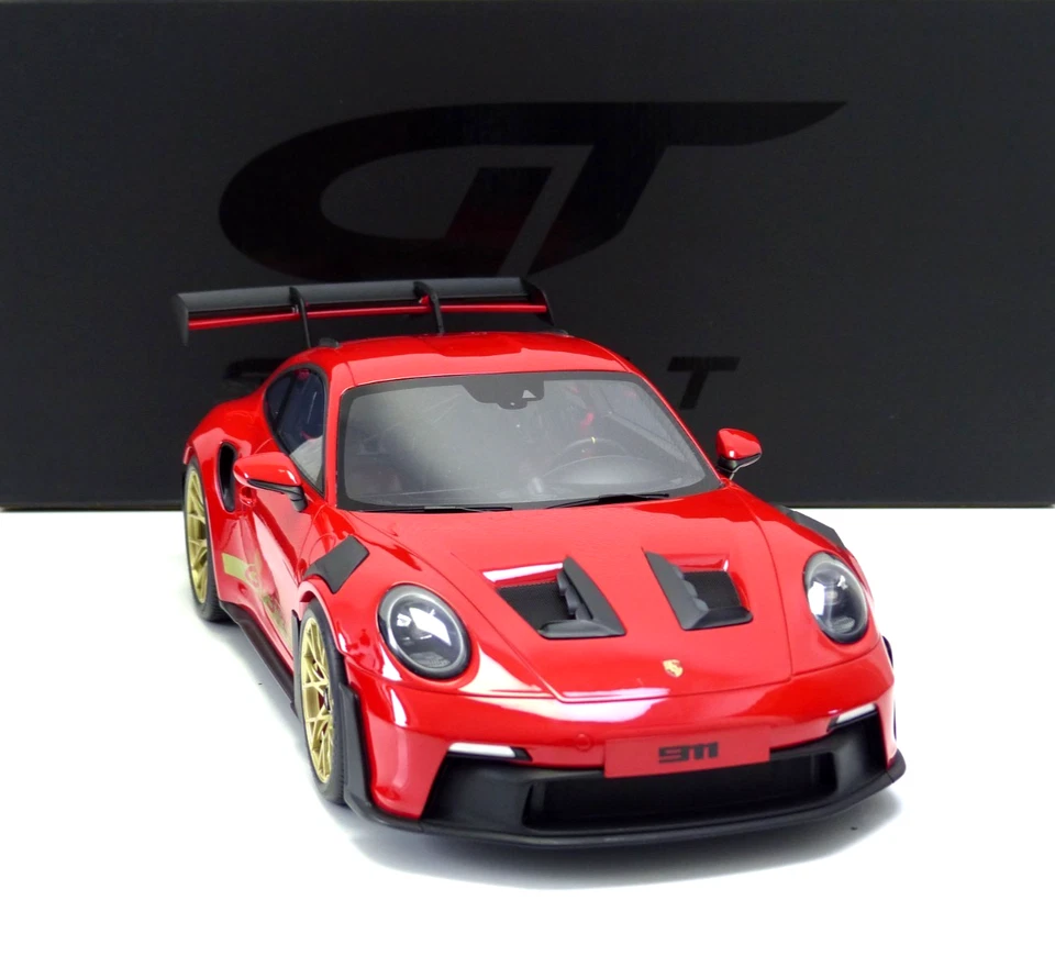 Porsche 911 (992) GT3 RS Coupe 2021 red / gold wheels 1:12 GT939 GT-SPIRIT - Bild 3 von 4