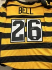 LEVEON BELL Autographed Jersey #26 BUMBLEBEE FOOTBALL JERSEY JSA WITNESSED