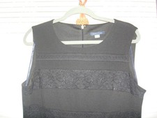 Tommy Hilfiger Black Dress with Lace Detail Size 14