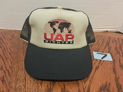 Vintage UAB Trucking co Men's Snapback Trucker Mesh Black And Tan Hat k Products
