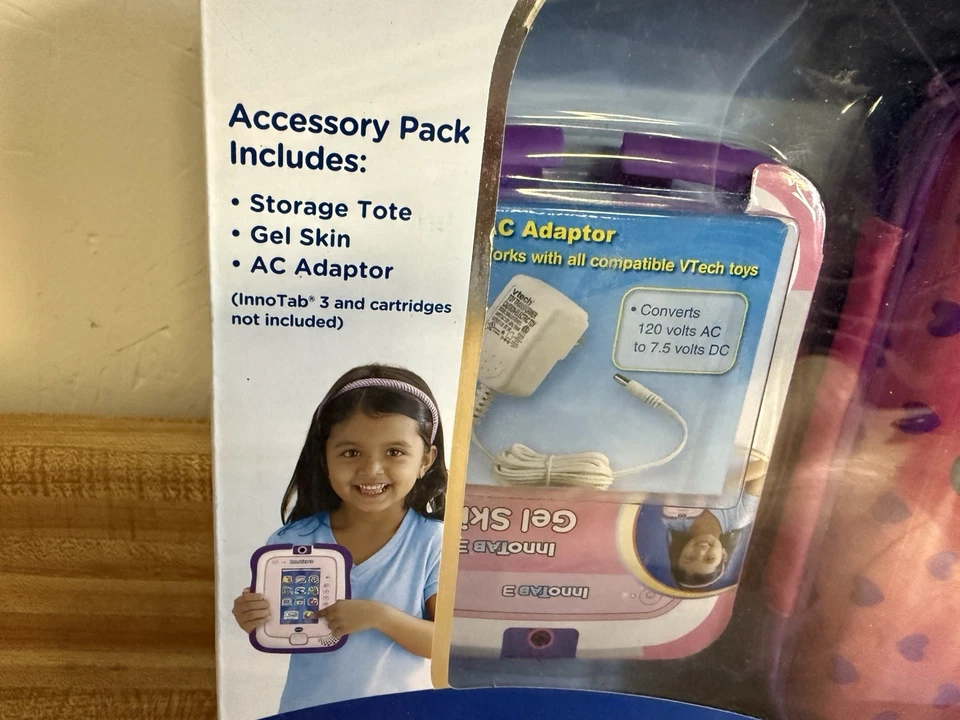 Vtech InnoTab3 ACCESSORY Pack. Tote Gel Skin Ac Adapter Included In PKG Sealed - Image 3 of 4