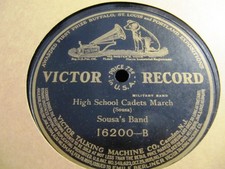 1908 JOHN PHILIP SOUSA's HIGH SCHOOL CADETS March April Smiles BAND VICTOR 16200