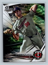 2022 Bowman Platinum Top Prospects Ice Foilboard Steven Hajjar #TOP-85 Twins
