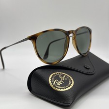 Ray-Ban RB4171 710/T5 ERIKA CLASSIC Havana Tortoise Dark Green Lenses Sunglasses