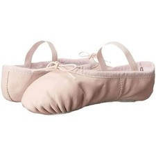 Bloch L60239 Girls Pink Leather Bunnyhop Dance Ballet Slipper Size 5B