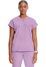 Infinity GNR8 Women's Scrubs Henley Top IN622A LWLC Livewire Lilac Free Ship