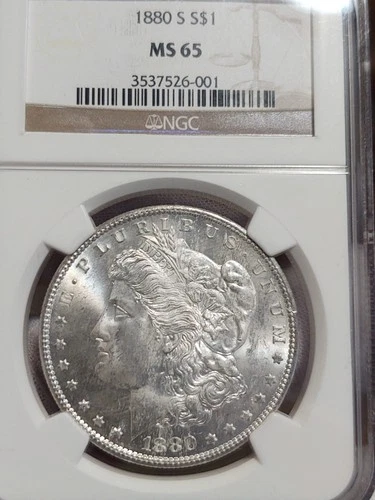 1880/9-S Morgan Silver Dollar NGC Gem Grade MS65 VAM-11 is 0/9 "Hot 50 List" VAM