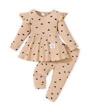 Baby Girls Clothes Toddler Girl Outfits Fall Infant WInter 18-24 Months Apricot