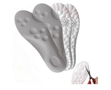 Steppers Memory Foam Shock Absorbing Trim To Fit Shoe Insoles 2 pair NWT 45-46